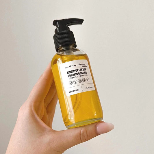 Organic Vitamin C and Papaya Seed Body Oil – Brightening Body Moisturizer for Dry, Sensitive Skin